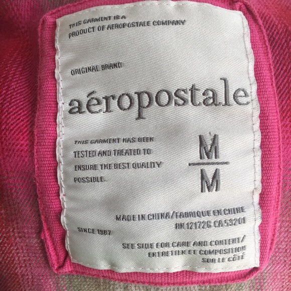 Aeropostale gray jacket with hoodie size M - Picture 7 of 8